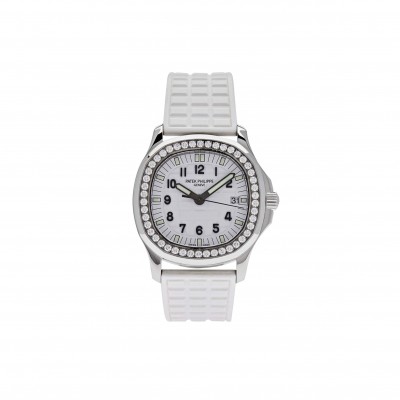 PATEK PHILIPPE AQUANAUT QUARTZ STEEL WHITE DIAL 5067A-011